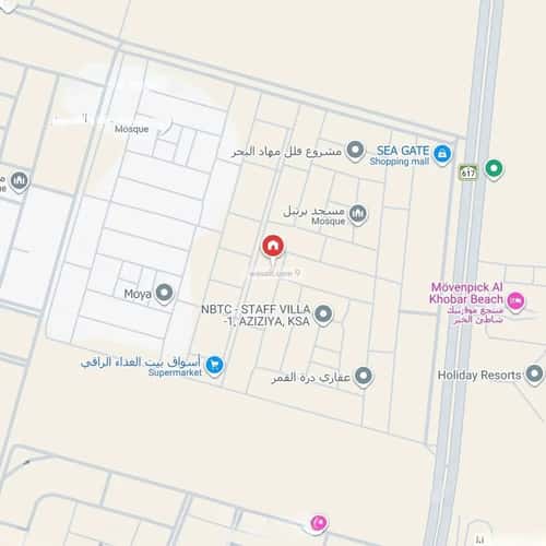 فيلا 256 متر مربع واجهة شرقية ب 5 غرف العقيق، الخبر