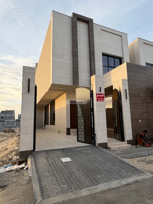 Villa 283 SQM Facing South on 18m Width Street Al Shorook, Aldammam