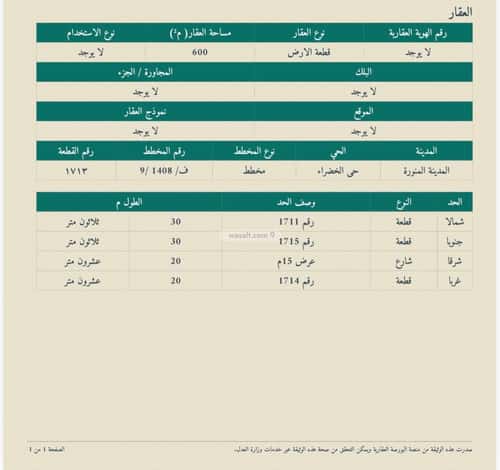 Building 600 SQM Facing East Al Aqul, Madinah