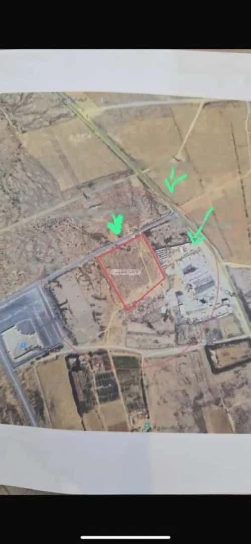 Land 37820 SQM Facing North East on 30m Width Street Al-Tijarah, Sibya'