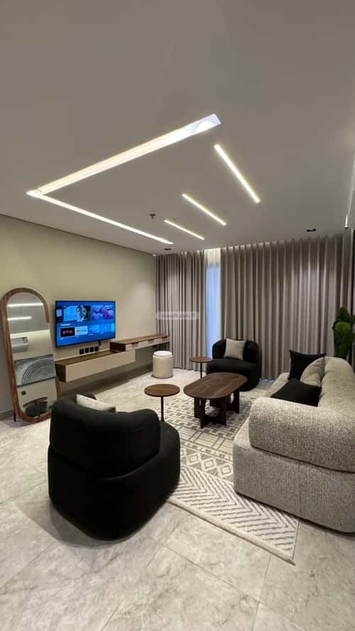 شقة 130 متر مربع بغرفتين الحمراء، الخبر