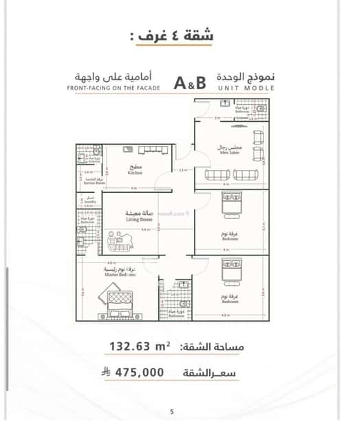 فيلا 103 متر مربع غربية على شارع 20م الصفاء، شمال جدة، جدة