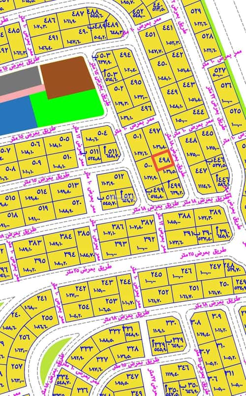 أرض 515 متر مربع شرقية على شارع 18م الناصرية 5، جازان
