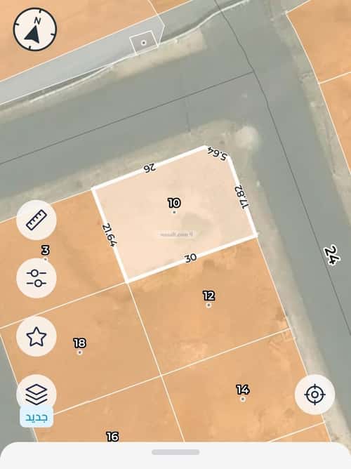 أرض 593 متر مربع ورقان، المدينة المنورة