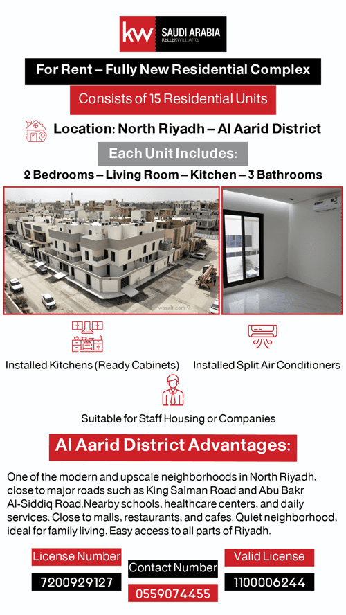 Building 952 SQM Facing South Al-Arid, North Riyadh, Riyadh