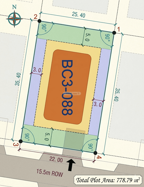 أرض 778 متر مربع جنوبية على شارع 15.5م الملك عبدالله الاقتصادية، مدينة الملك عبدالله الاقتصادية