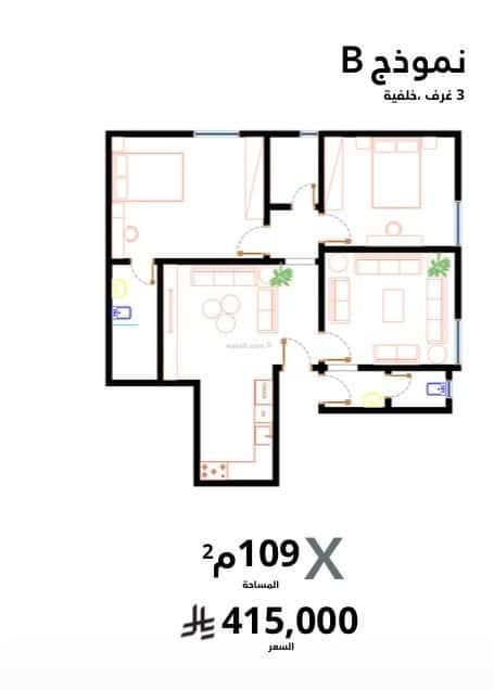Apartment 625 SQM with 3 Bedrooms Al Faysaleyyah, North Jeddah, Jeddah