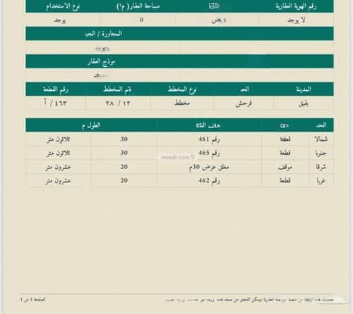 أرض 600 متر مربع شرقية على شارع 30م قرحش، بقيق