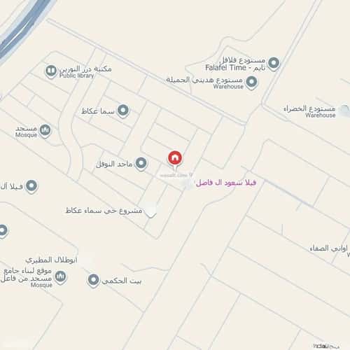 Villa 572 SQM Facing West on 20m Width Street Okaz, South Riyadh, Riyadh
