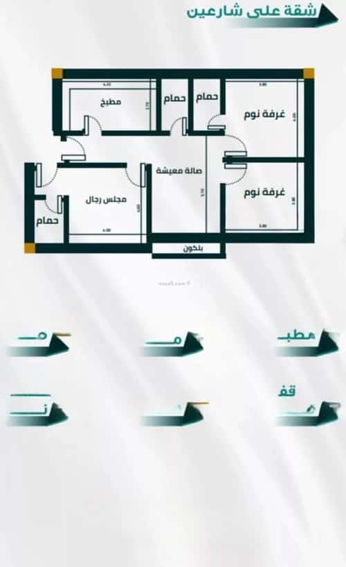 شقة 2919 متر مربع ب 3 غرف الفيحاء، جنوب جدة، جدة
