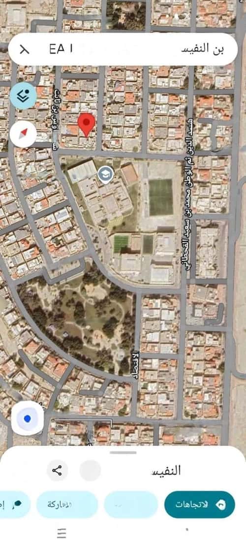 أرض 595 متر مربع جنوبية شرقية على شارع 20م الدوحة الشمالية، الظهران