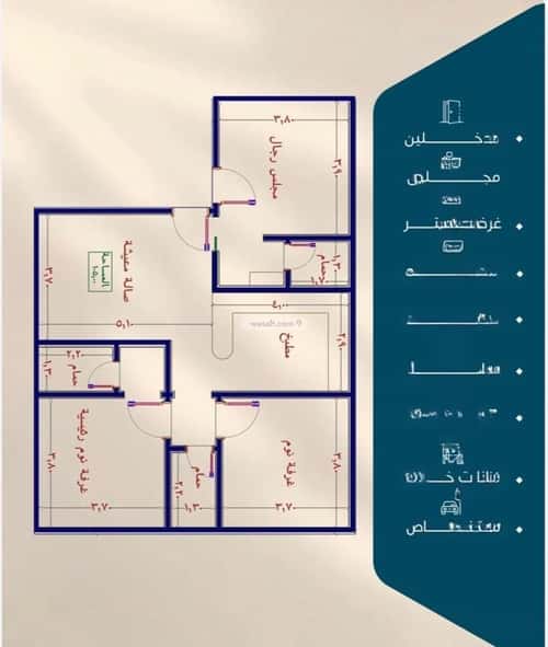Apartment 575 SQM with 3 Bedrooms Al Naeem, North Jeddah, Jeddah