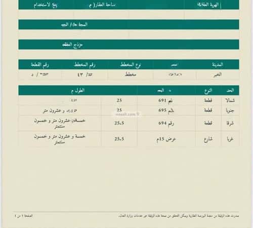 أرض 637 متر مربع غربية على شارع 15م الصواري، الخبر