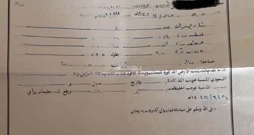 أرض 875 متر مربع شمالية على شارع 15م خور الذيابه، بقيق