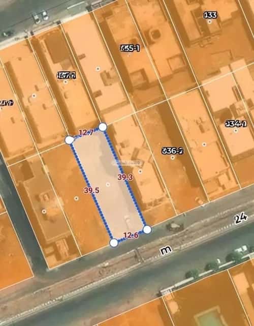 Land 477 SQM Facing South on 24m Width Street Haya Al-Ranoona, Madinah