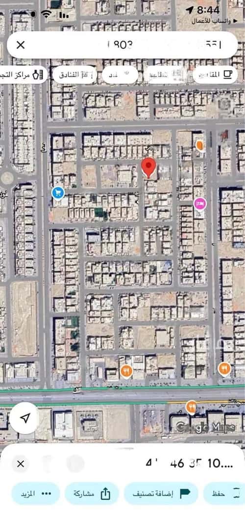 أرض 360 متر مربع غربية على شارع 15م الملقا، شمال الرياض، الرياض