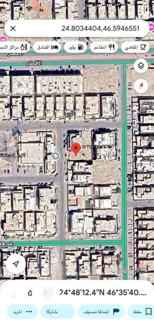 أرض 360 متر مربع غربية على شارع 15م الملقا، شمال الرياض، الرياض