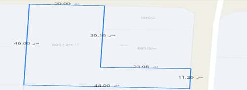 Land 1184 SQM Facing North East on 12m Width Street Al Khaledeyyah, North Jeddah, Jeddah