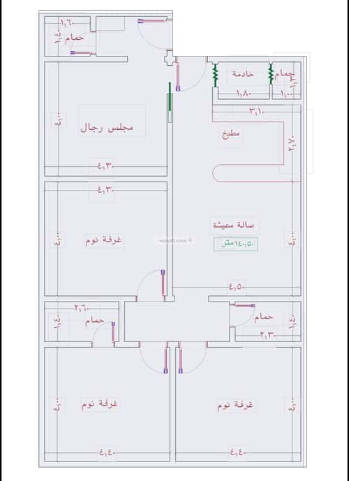شقة 2939 متر مربع ب 4 غرف الجامعة، جنوب جدة، جدة