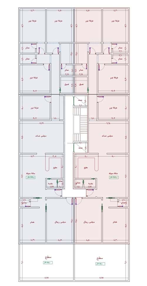 Apartment 2939 SQM with 7 Bedrooms Al Jamea|Ah, South Jeddah, Jeddah
