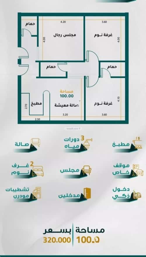 شقة 2919 متر مربع ب 3 غرف الجامعة، جنوب جدة، جدة