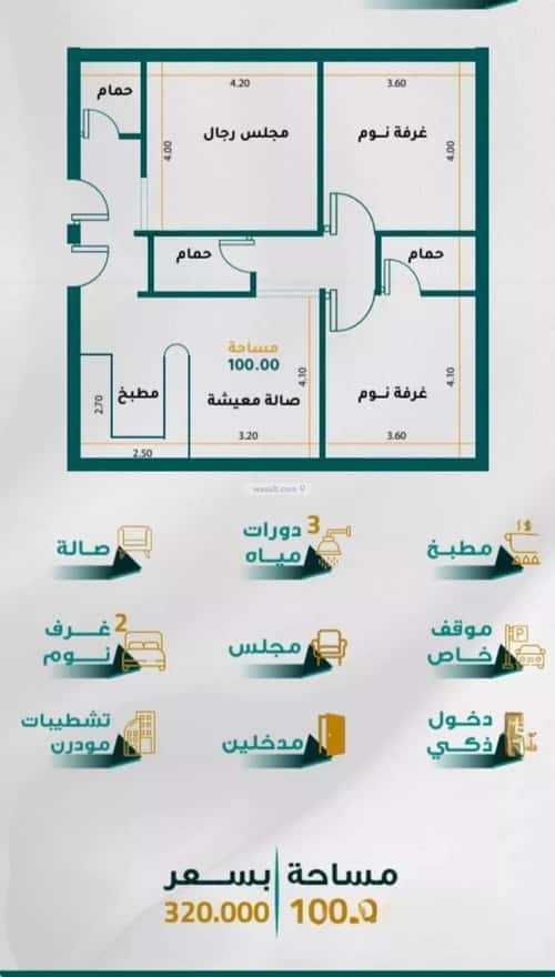 شقة 2919 متر مربع ب 3 غرف الجامعة، جنوب جدة، جدة