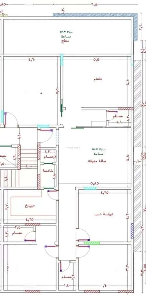 شقة 2919 متر مربع ب 5 غرف الثغر، جنوب جدة، جدة