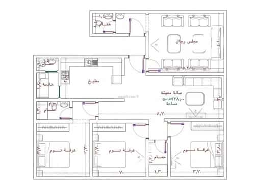Apartment 695 SQM with 4 Bedrooms Al Rabbwah, North Jeddah, Jeddah