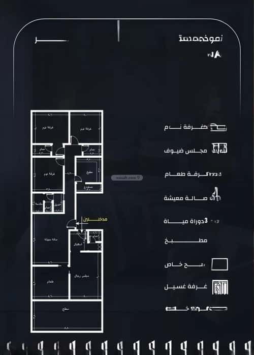 شقة 600 متر مربع ب 6 غرف الريان، شرق جدة، جدة