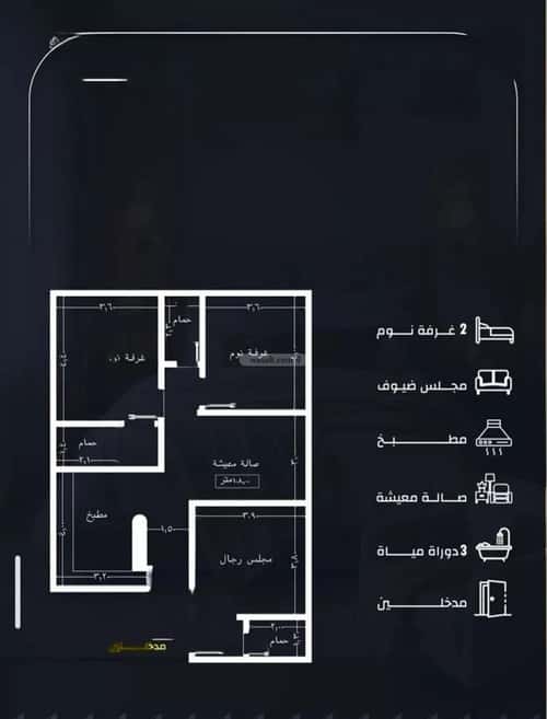 شقة 600 متر مربع ب 3 غرف الريان، شرق جدة، جدة