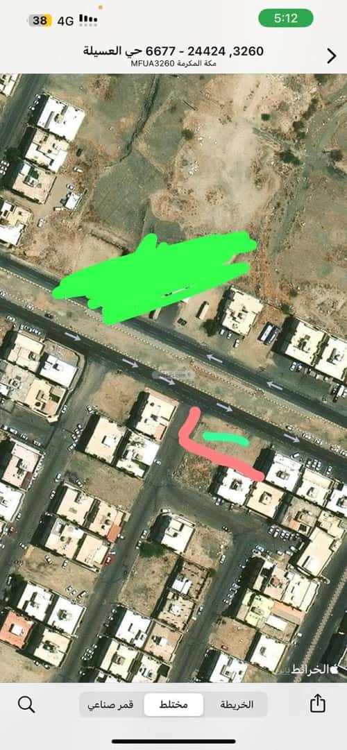 Land 400 SQM Facing North Alesela, Makkah Al Mukarramah