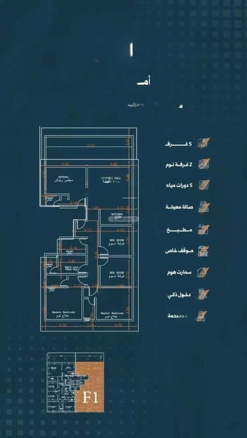 Apartment 650 SQM with 5 Bedrooms Al Rabbwah, North Jeddah, Jeddah