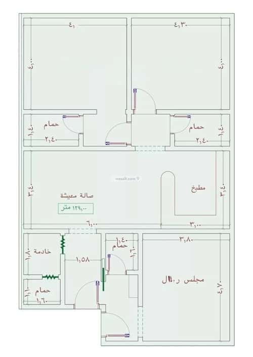 Apartment 2939 SQM with 3 Bedrooms Al Jamea|Ah, South Jeddah, Jeddah