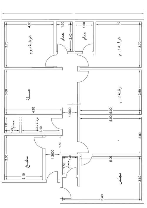Apartment 750 SQM with 5 Bedrooms Al Nuzha, North Jeddah, Jeddah