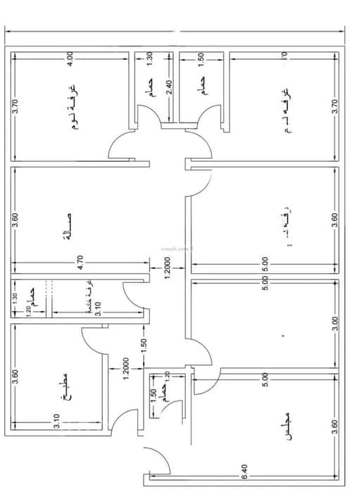 Apartment 750 SQM with 5 Bedrooms Al Nuzha, North Jeddah, Jeddah