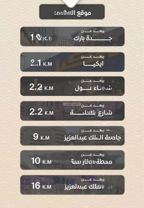 شقة 1000 متر مربع بغرفتين مشرفة، شمال جدة، جدة