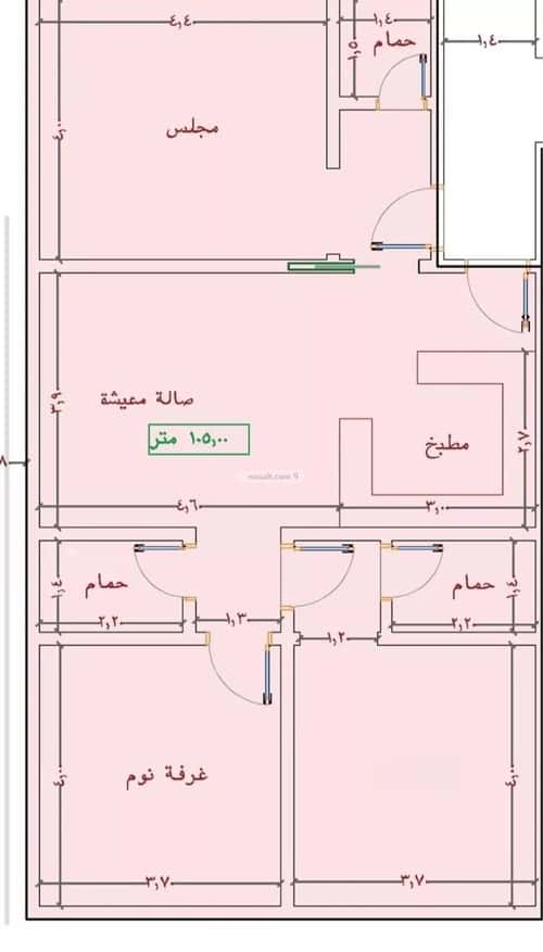 Apartment 63 SQM with 2 Bedrooms Al Yaqoot, North Jeddah, Jeddah