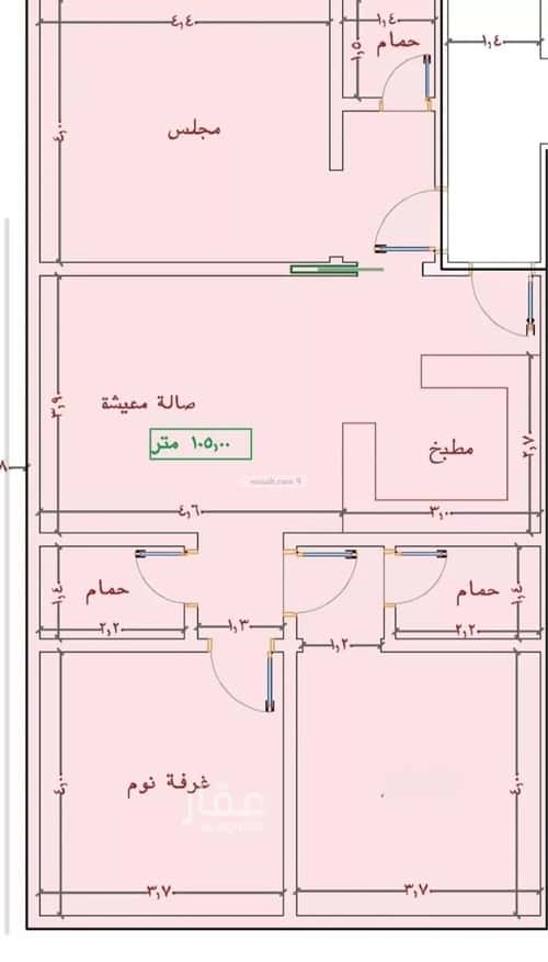 Apartment 130 SQM with 2 Bedrooms Al Yaqoot, North Jeddah, Jeddah