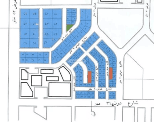Land 448 SQM Facing East on 20m Width Street Al-Fanar, North Jeddah, Jeddah