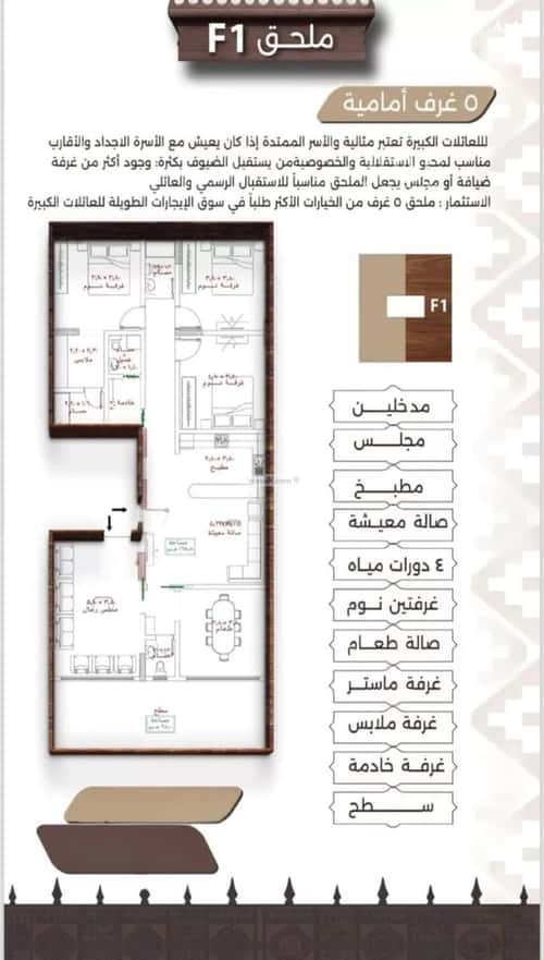 Apartment 525 SQM with 5 Bedrooms Al Naeem, North Jeddah, Jeddah