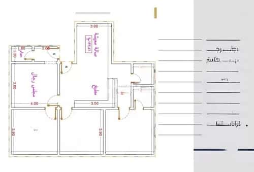 Apartment 650 SQM with 4 Bedrooms Al Nuzha, North Jeddah, Jeddah