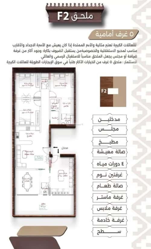 Apartment 525 SQM with 5 Bedrooms Al Naeem, North Jeddah, Jeddah