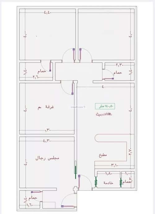 شقة 2939 متر مربع ب 4 غرف الجامعة، جنوب جدة، جدة