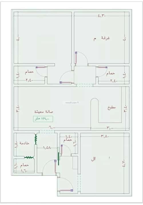 شقة 2939 متر مربع ب 4 غرف الجامعة، جنوب جدة، جدة