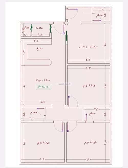 شقة 2939 متر مربع ب 4 غرف الجامعة، جنوب جدة، جدة