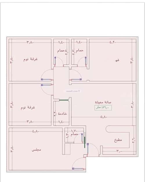 Apartment 1242 SQM with 4 Bedrooms Al Wahah, East Jeddah, Jeddah