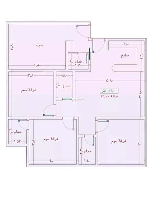 Apartment 1242 SQM with 4 Bedrooms Al Wahah, East Jeddah, Jeddah