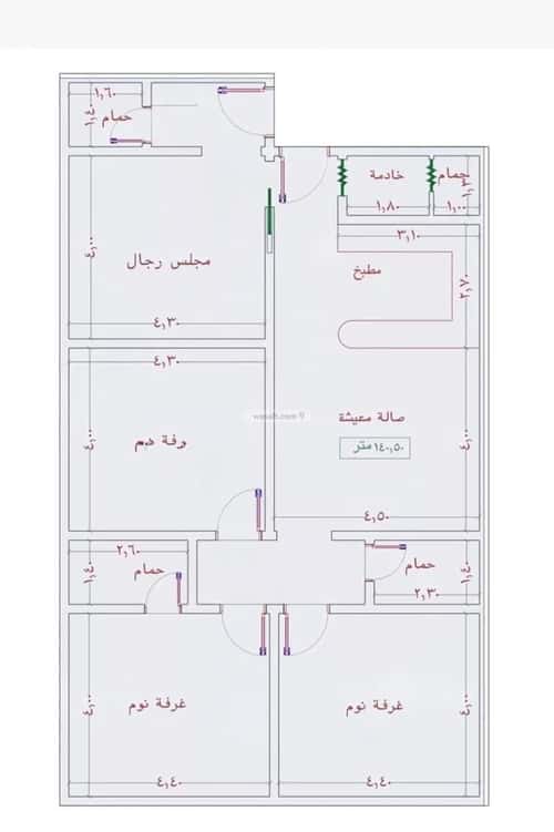 شقة 2939 متر مربع ب 4 غرف الجامعة، جنوب جدة، جدة