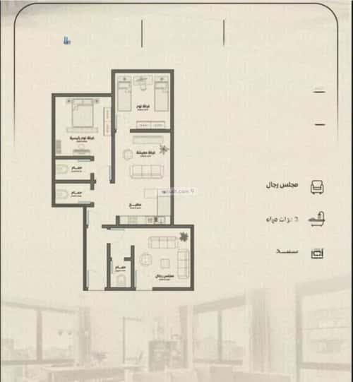 Apartment 887 SQM with 3 Bedrooms Al Rayaan, East Jeddah, Jeddah