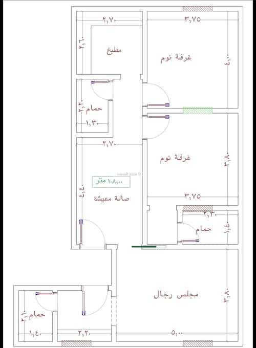 شقة 1260 متر مربع ب 3 غرف الجامعة، جنوب جدة، جدة